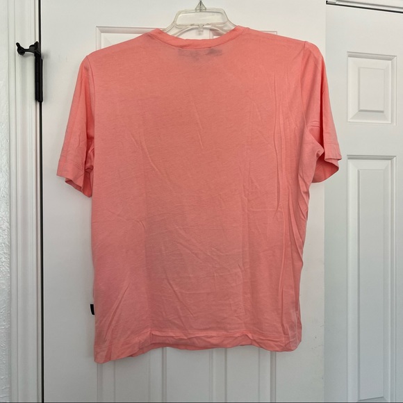 Authentic Love Moschino Box Logo Tee T Shirt Peach Pink - Size US 10 Italy 46 - Picture 3 of 7